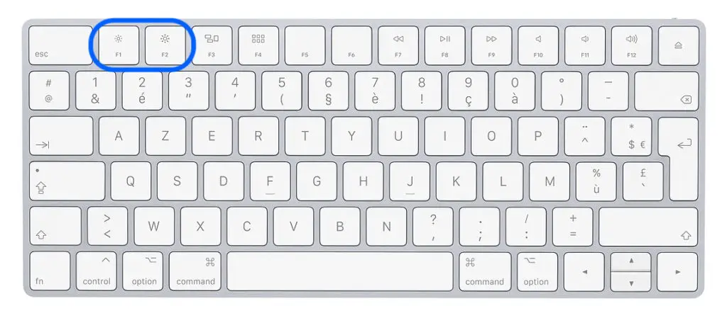 clavier touches luminosité macbook air hdmi