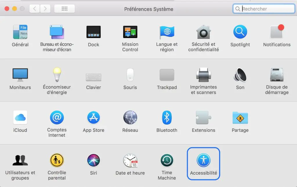 teclado acessibilidade macbook air