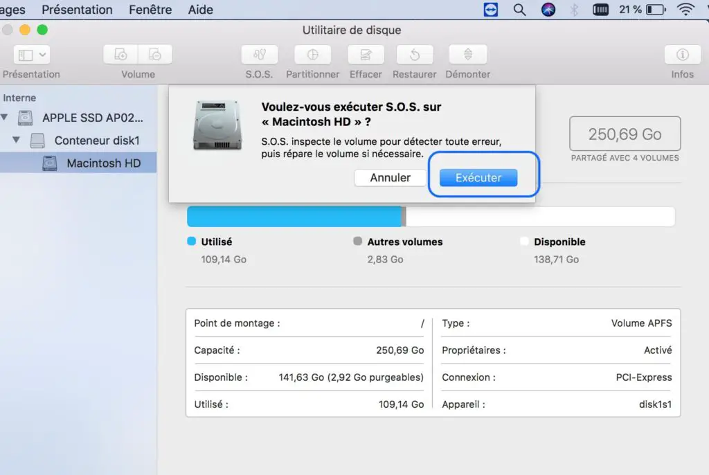 Problème démarrage Macbook Air écran gris