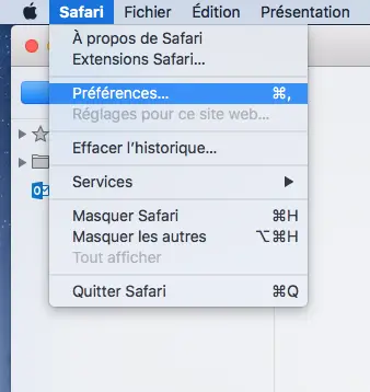 supprimer cache Safari Macbook