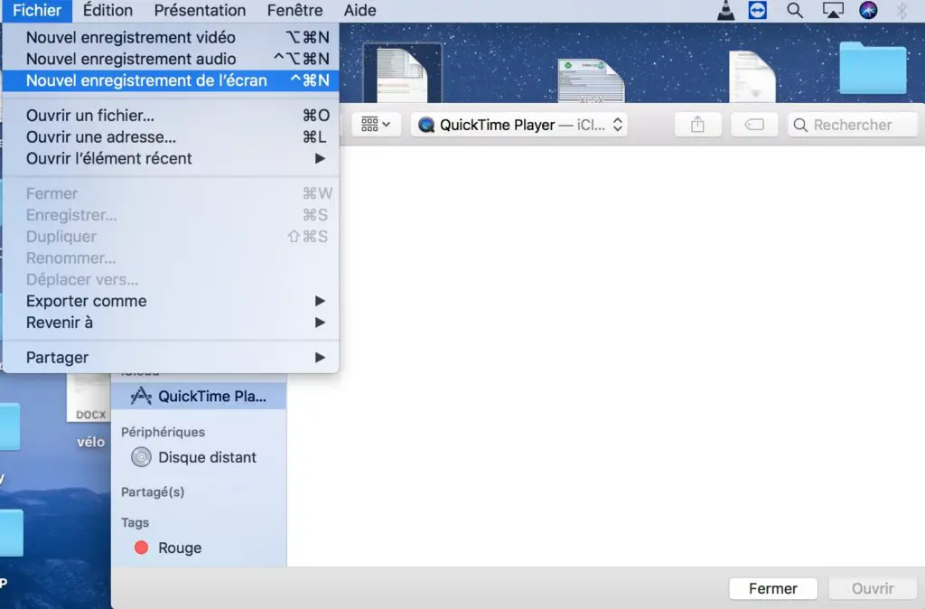 Grabación de pantalla de Macbook