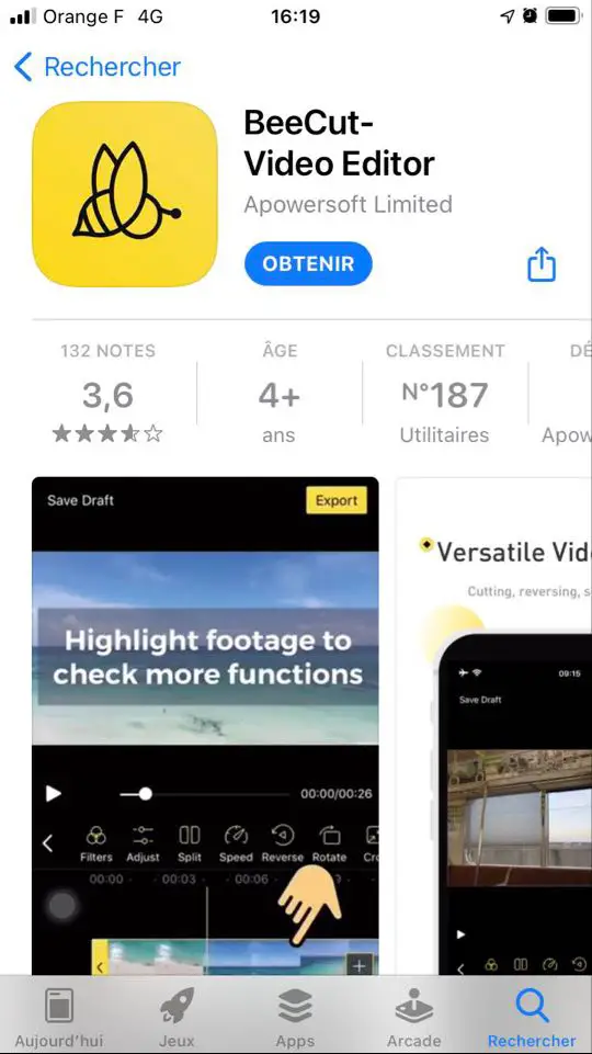 Anwendung zur Größenreduzierung von iPhone-Videos