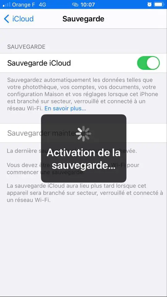 iCloud iPhone-Backup