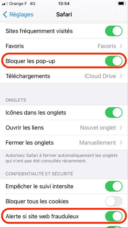 iOS-Popup-Anzeige blockieren