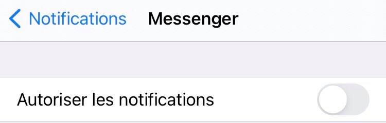 deshabilitar las notificaciones de mensajería de iphone