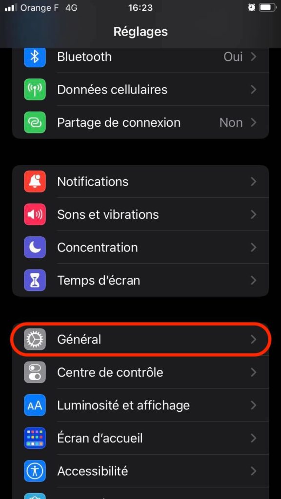 mise hors tension ios